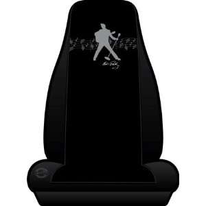  Elvis Silhouette Embroidered Universal Bucket Seat Cover 