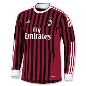  Adidas AC Milan 11/12 Home LS Soccer Jersey: Sports 
