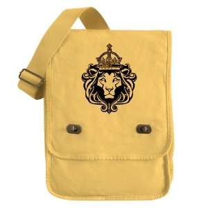  Messenger Field Bag Yellow Regal Crowned Lion: Everything 