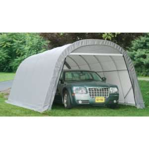  ShelterLogic 20 x 12 Round Style Canopy Carport Patio, Lawn & Garden