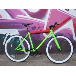   SHADOW NEON GREEN 48 FIXED SINGLE TRACK BICYCLE