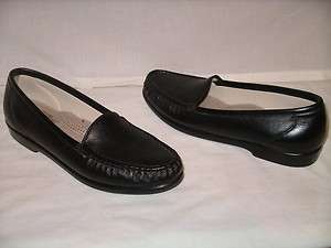 SAS Dk Black Leather Loafer SIMPLIFY Slip On Shoes   8.5 S FREE 