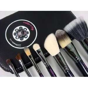 Hello Kitty MAC 9 Pc Makeup Brush Set 7 Pc Set (Case Included) , 1 