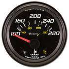 6000 SERIES ELECTRIC WATER TEMPERATURE GAUGE BLACK NEW