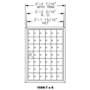   ) 1600 Front Load Private Distribution Mailbox