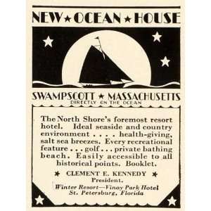  1931 Ad North Shore Hotel Swampscott Massachusetts Lodging 