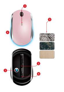 Microsoft Wireless Mobile Mouse 6000 Limited Edition BlueTrack 2.4G 