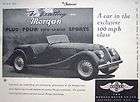 vintage 1956 morgan plus 4 2 seat sports car advert