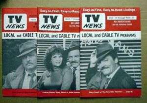 Lot of 3 THE NEW MIKE HAMMER TV News/Guide Mags  1980s  