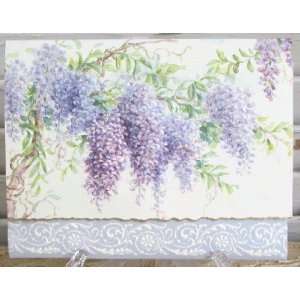   Wisteria Embossed Blank Note Cards 10 Ct: Health & Personal Care