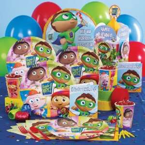   Super Why! Deluxe Party Pack for 8 & 8 Favor Boxes: Toys & Games