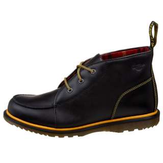 Dr Martens Whitfield 3 eye Black Leather Chukka Boots  
