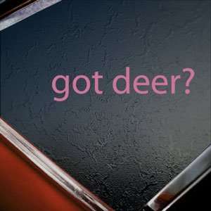  Got Deer? Pink Decal Hunting Bow Shotgun Window Pink 