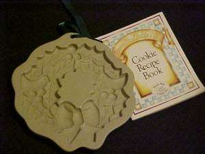 1988 Brown Bag Cookie Art Holly Wreath Mold  