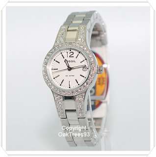FOSSIL WOMENS THREE HAND WHIT DIAL WATCH AM4192  