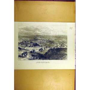   1877 War Valley Lom Sketch Russian Turkish Old Print