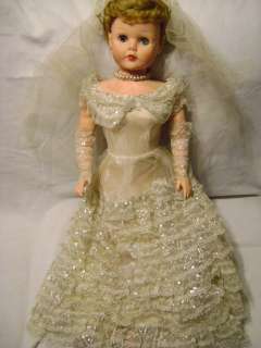 Betty The Beautiful Bride Vintage 1950s Doll Original Box 30 Tall 