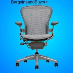  Aeron Desk Chair Basic Ergonomic Task Chair  Size B Titanium Frame 