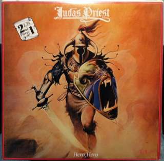JUDAS PRIEST hero hero 2 LP VG+ Spain Press 22A0445 Vinyl 1982 Record 