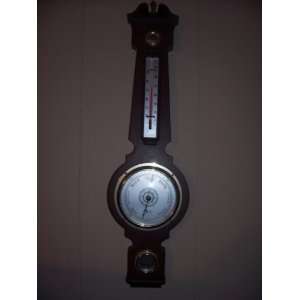 Vintage 1970s Springfield Weather Station Barometer Thermometer 