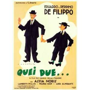  Quei due (1935) 27 x 40 Movie Poster Italian Style A: Home 
