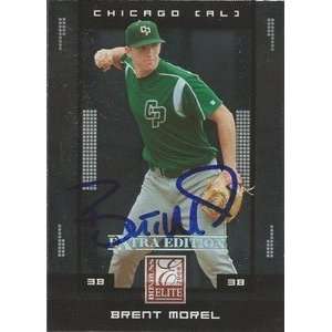 Brent Morel Signed 2008 Donruss Elite Card White Sox  