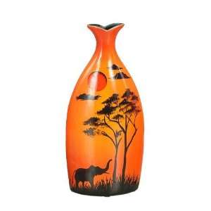  African Sunset Pear Shaped Vase Display Decoration