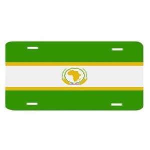 African Union OAS Flag Vanity Auto License Plate