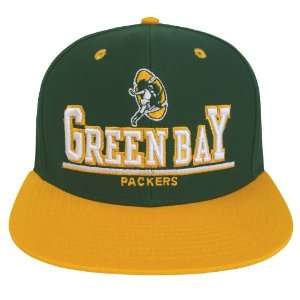  Green Bay Packers Retro 3D Snapback Cap Hat 2 Tone Green 