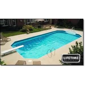    20 X 40 GRECIAN BLUE WAVE IN GROUND POOL KIT: Home Improvement
