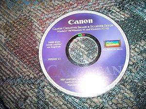 Driver CD Canon Creative Image & Scanner Setup Win95/98/NT  