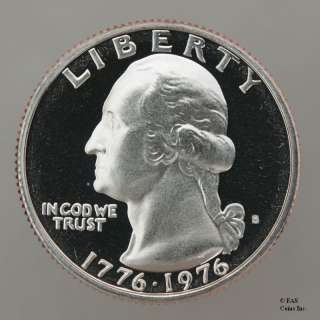 1976 S Gem Proof Deep Cameo Washington Quarter US Coin #10270862 66 