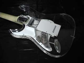 Professional 6 String Clear Body Lucite Electric Guitar  