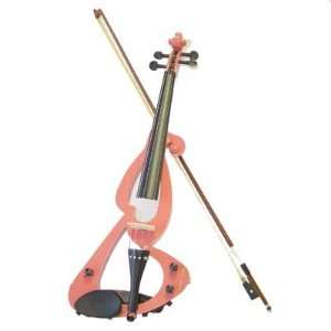   Full Size 4/4 Pink Electric Violin   Complete Set Musical Instruments