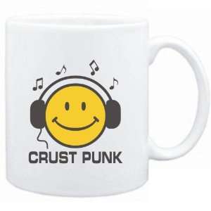  Mug White  Crust Punk   Smiley Music