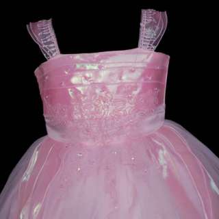 KD078 32 Pink Flower Girls Party Pageant Dress 5T 6T  