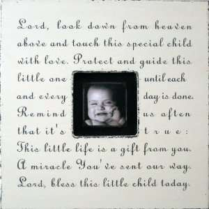  Lord, Look Down from Heaven Square Picture Frame Baby