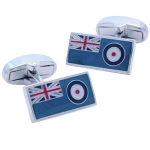  RAF Flag Cufflinks   Royal Air Force: Jewelry