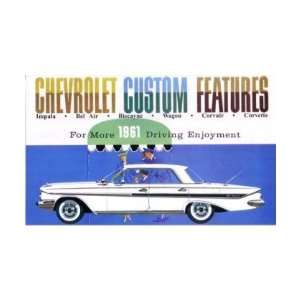  1961 CHEVROLET Custom Feature Accessory Sales Brochure 