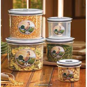  Airtight Rooster Plastic Storage Container Set: Everything 