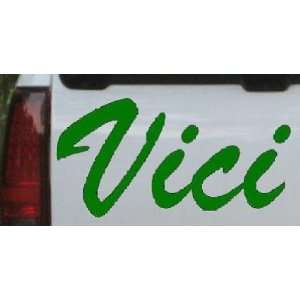  Vici Car Window Wall Laptop Decal Sticker    Dark Green 