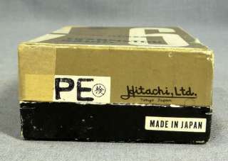   JAPANESE HITACHI TH 666 POCKET TRANSISTOR RADIO w/LEATHER CASE&BOX