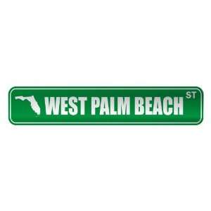   WEST PALM BEACH ST  STREET SIGN USA CITY FLORIDA