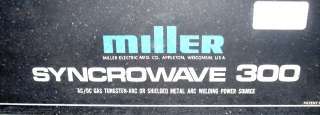 Miller Syncrowave 300 TIG/Stick Welder AC/DC Arc Welding Machine 