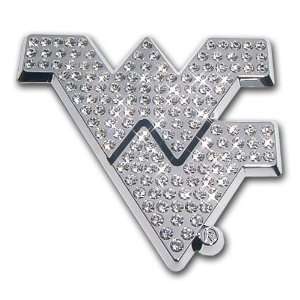 West Virginia University Mountaineers Austrian Crystals & Chrome NCAA 