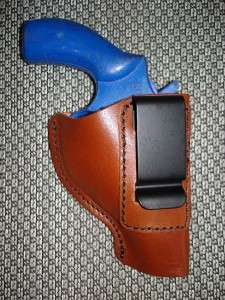 IN PANTS IWB LEATHER HOLSTER REVOLVER RUGER LCR 38  