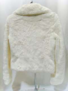 NWT Juicy Couture Haze Mink Brown Angel White Faux Rabbit Fur Jacket 