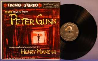 Henry Mancini More Music From Peter Gunn LP RCA LSP 2040 vg+ 59 