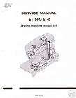 Singer Model 719 Adjusters Service Repair Manual