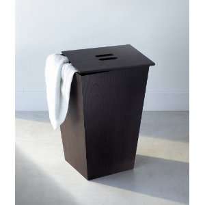  Iside Laundry Basket w Cover in Wenge Wood